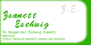 zsanett eschwig business card